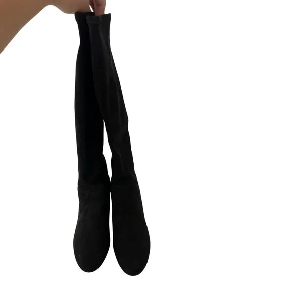 Boden Womens Cara Heeled Stretch Knee Boots Size EU 39 US 8 Black A1579 NWOB - Picture 5 of 15